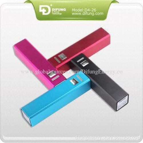Most favorable square qi power bank, Samsung 18650 brand 2,600mAh portable power bank